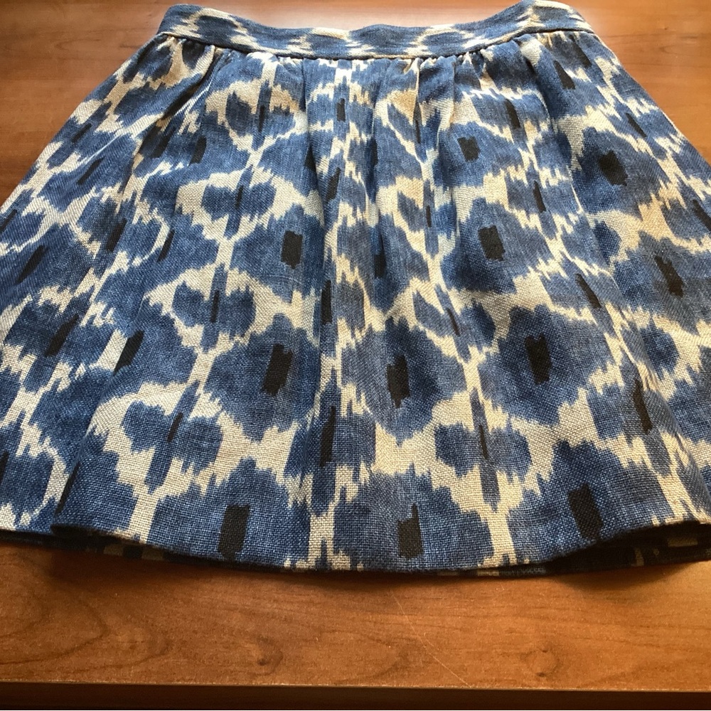 MICHAEL MICHAEL KORS Brocade 100% Linen Skirt